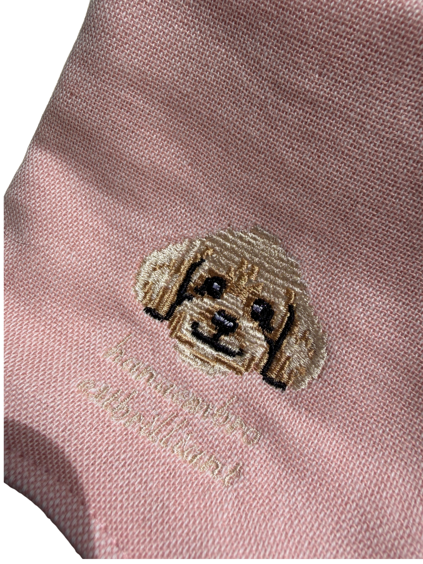 トイプードルの刺繡ハンカチ