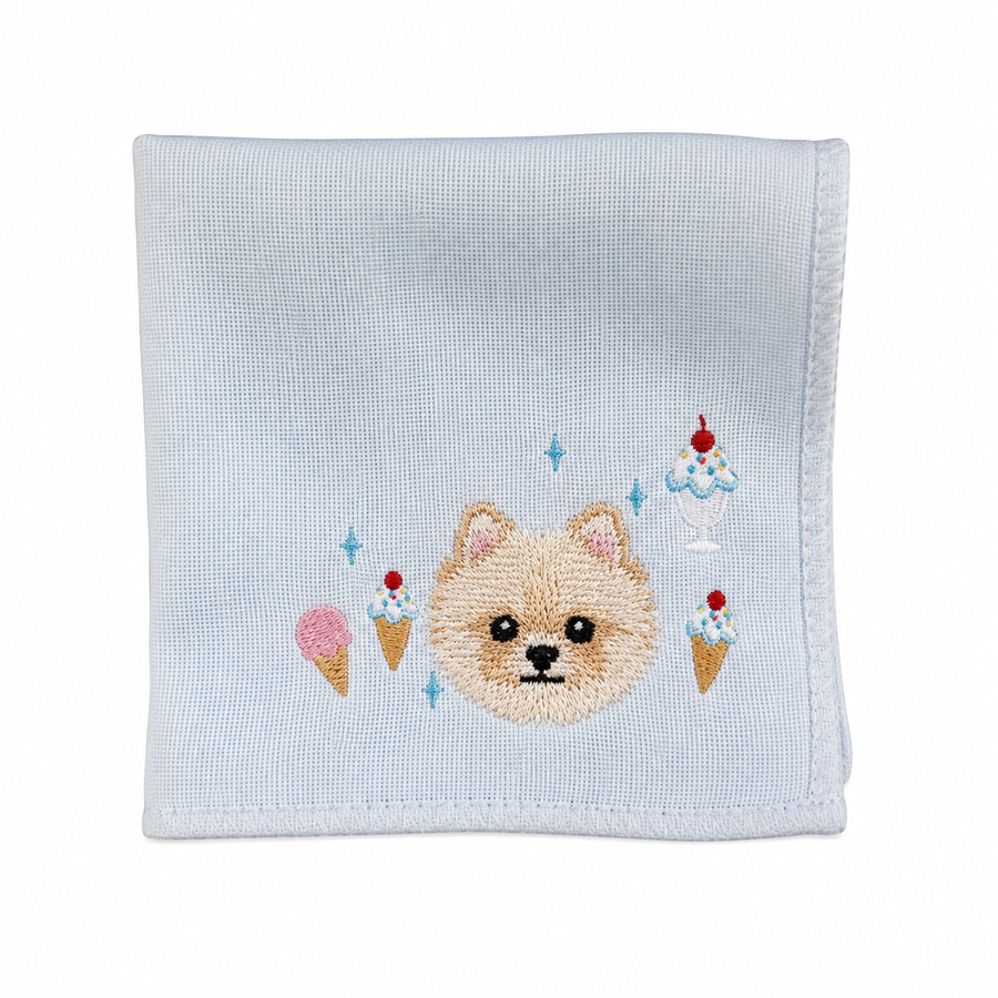 アイスクリーム刺繡ハンカチ ディテール4