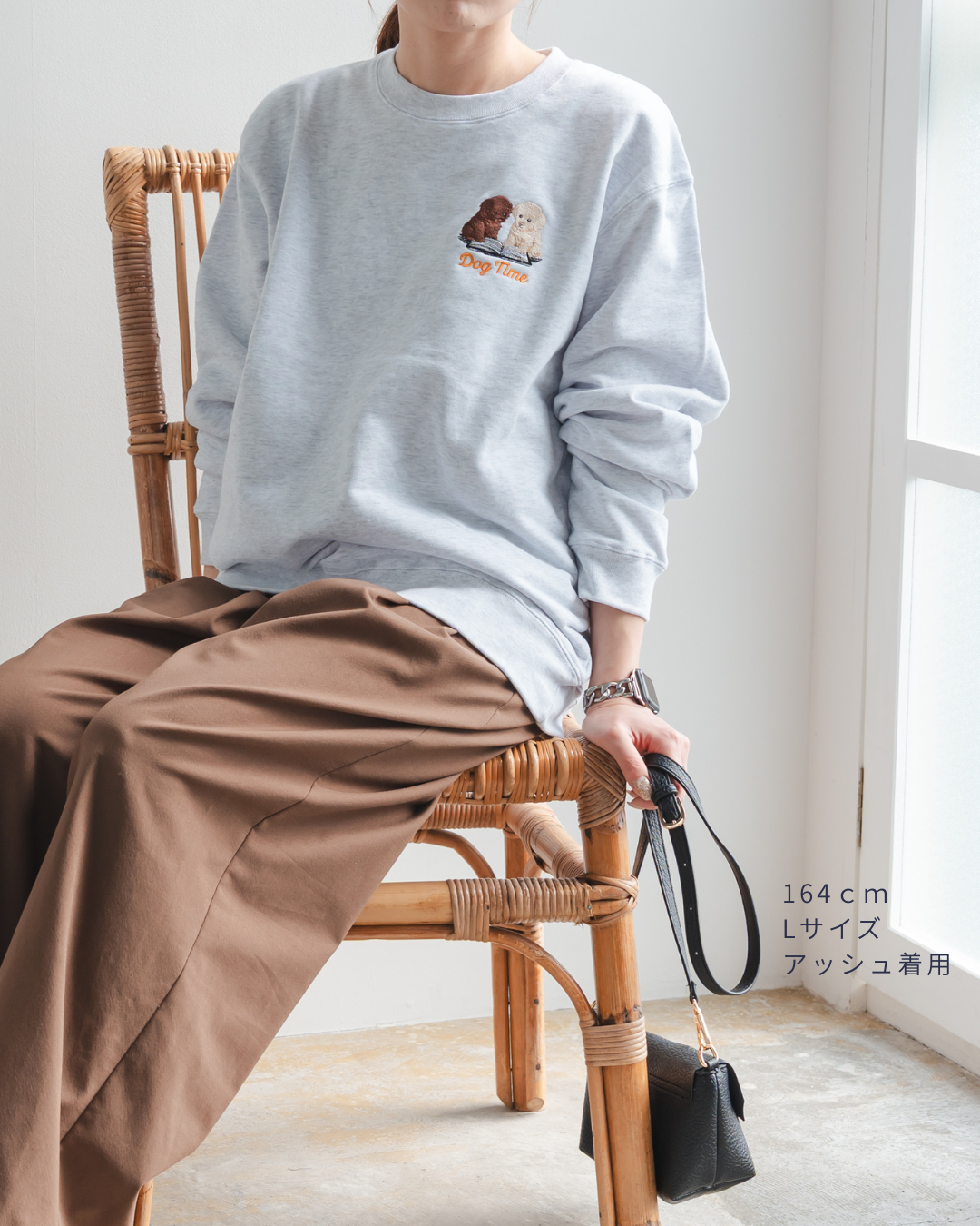 【トイプードル】クルーネックスウェット(1月初旬～1月中旬発送予定)