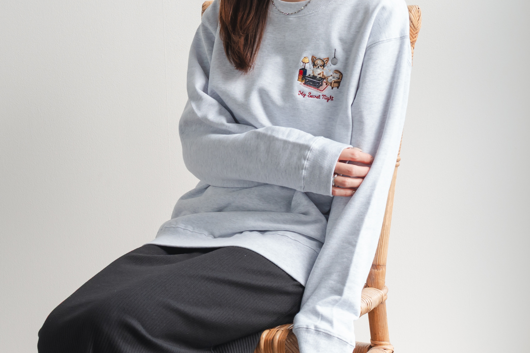 【チワワ】クルーネックスウェット(1月初旬～1月中旬発送予定)