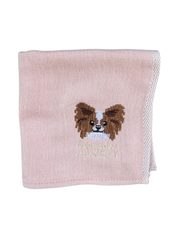 パピヨンの刺繍ハンカチ