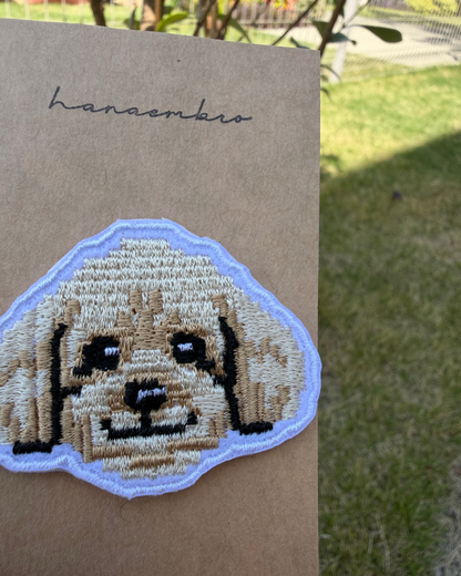 トイプードルの刺繡ワッペン