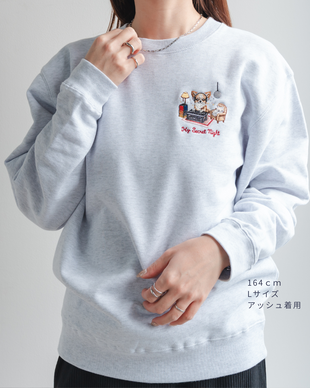 【チワワ】クルーネックスウェット(1月初旬～1月中旬発送予定)