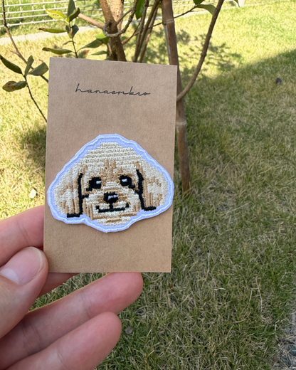 トイプードルの刺繡ワッペン