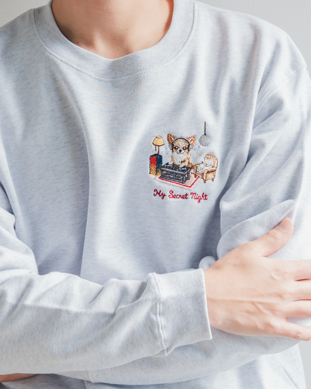 【チワワ】クルーネックスウェット(1月初旬～1月中旬発送予定)