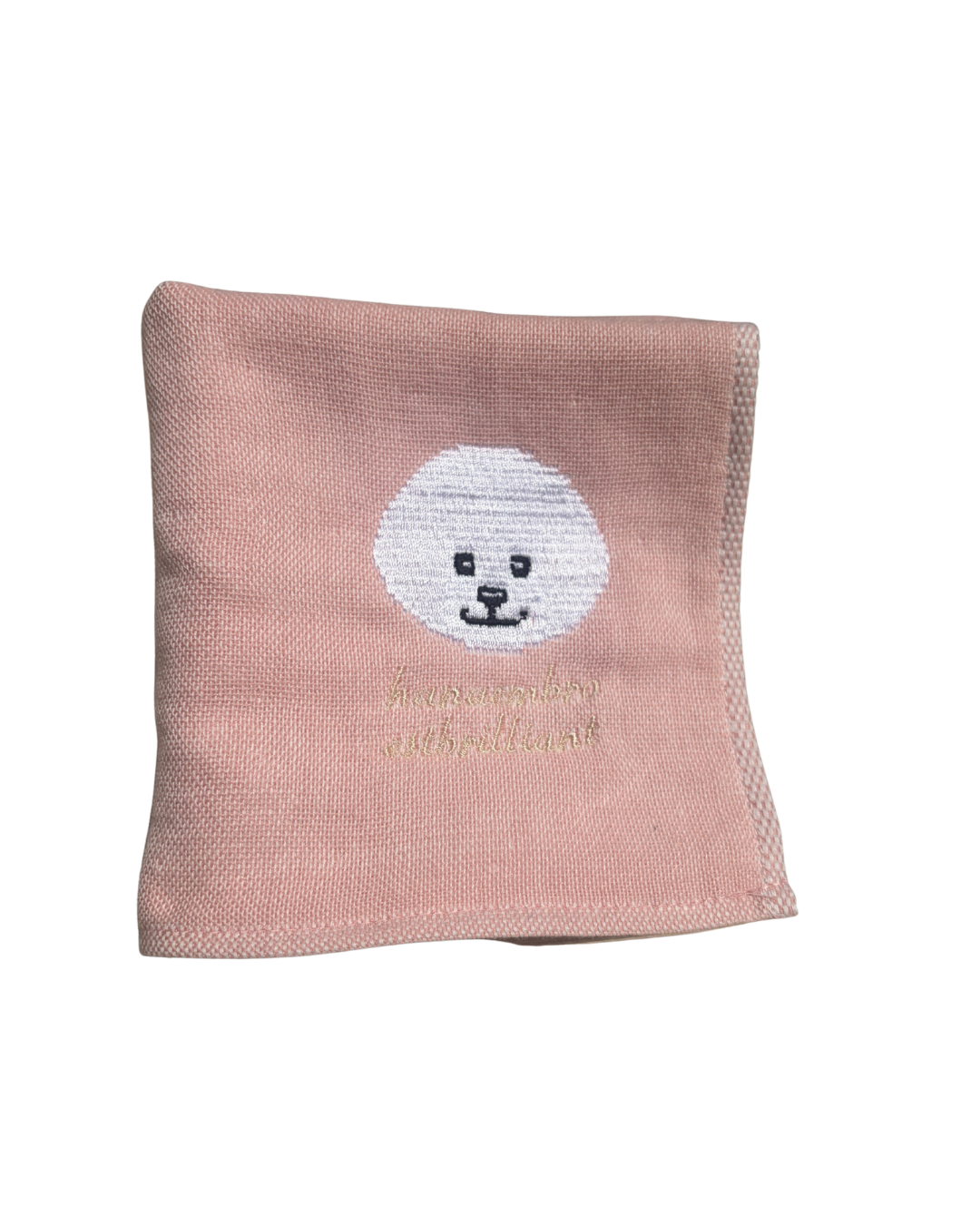 ビションフリーゼの刺繡ハンカチ