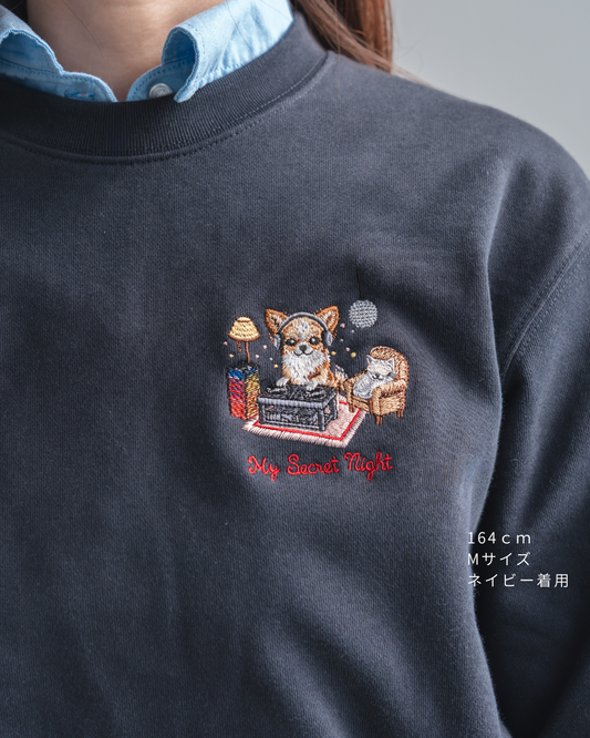 【チワワ】クルーネックスウェット(1月初旬～1月中旬発送予定)