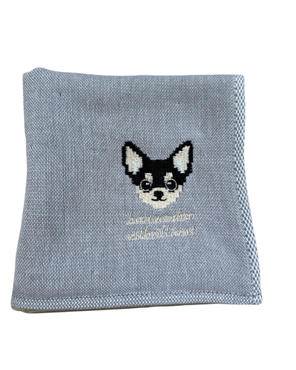 チワワの刺繡ハンカチ