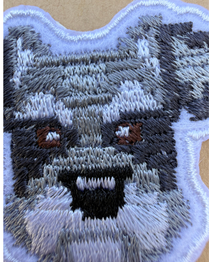 シュナウザーの刺繡ワッペン