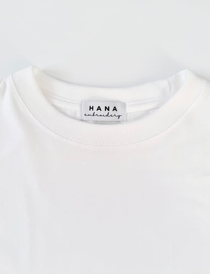 トイプードルのワンポイント刺繡ロングTシャツ (ブラウン)