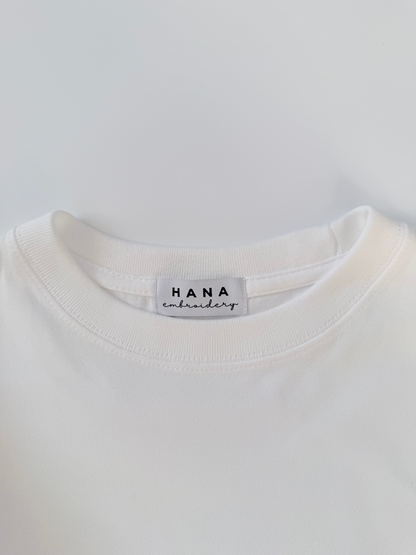 トイプードルのワンポイント刺繡ロングTシャツ (ブラック)