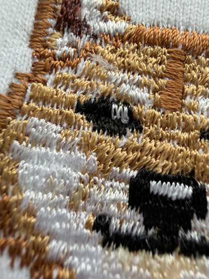 柴犬の刺繡Tシャツ