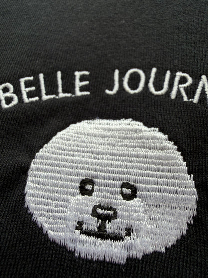 ビションフリーゼの刺繡Tシャツ