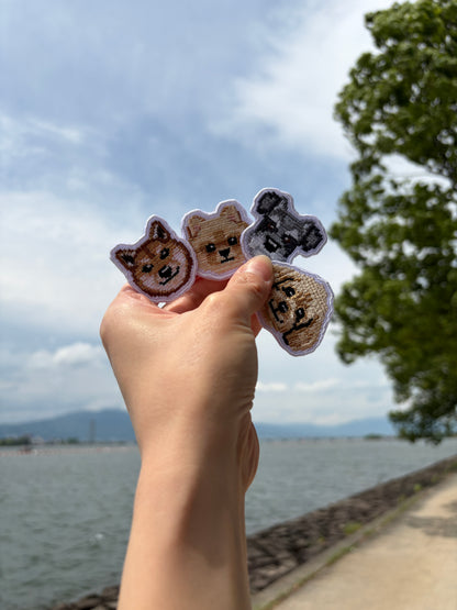 トイプードルの刺繡キーチャーム