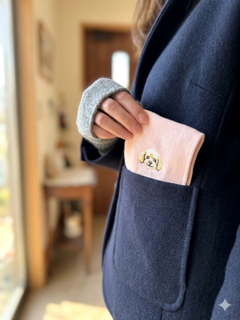 刺繍ハンカチ